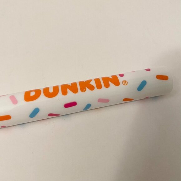 Extendable Dunkin Donut Reusable Straw Carrying Case and Cleaning Brush - Picture 5 of 13